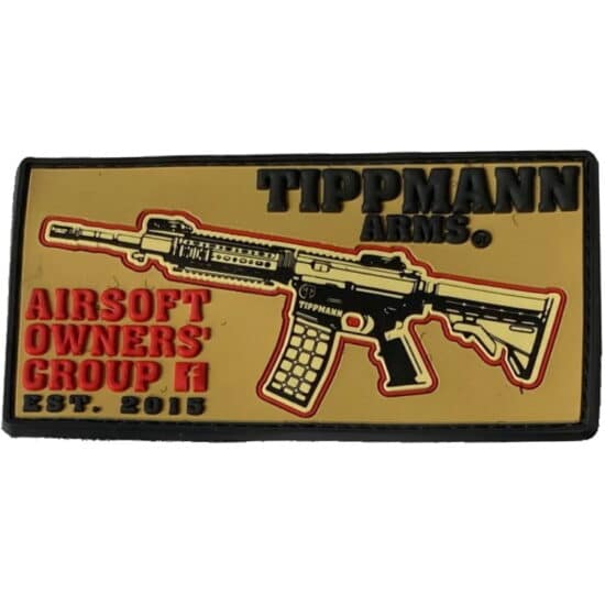 Paintball_Airsoft_PVC_Klettpatch_Tippmann_Tactical_AOG_tan
