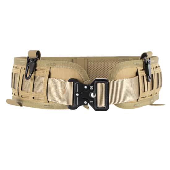 DELTA_SIX_Laser_Cut_Battle_Belt_Mollesystem_Gürtel_mit_Metall_Schnalle_Tan