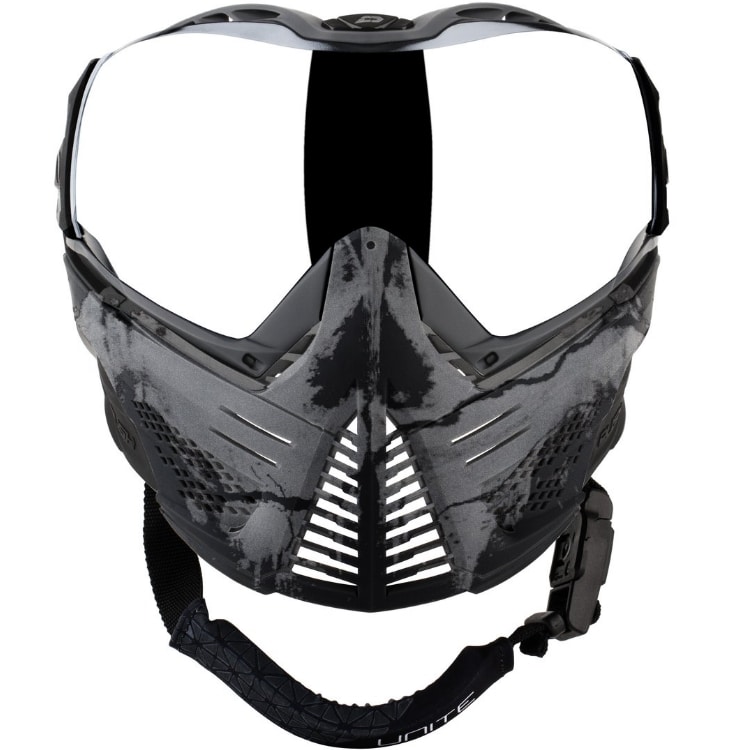 Push Unite Paintball Mask (Infamous GHOST Skull Ltd., GOLD)