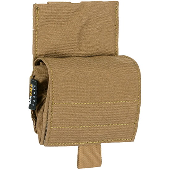 klappbare_Molle_Dump_Pouch_desert_Tan_zusammengerollt